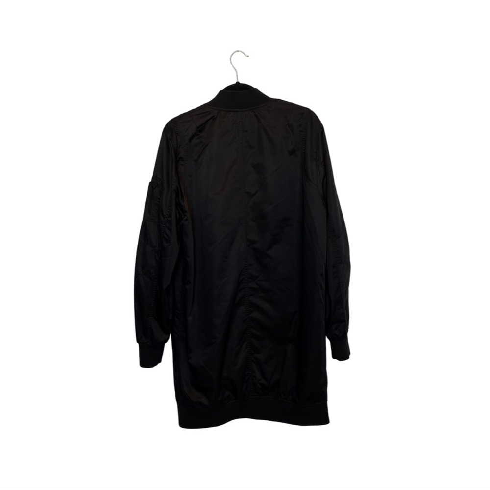 Members Only Men’s Elongated  MA-1 Bomber Jacket Black Size Large - Picture 4 of 7